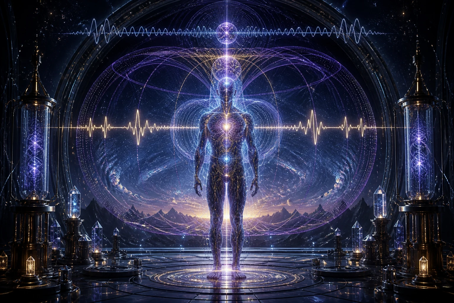 Corpo luminoso atua como antena dentro de ondas cerebrais, cardíacas e de um campo toroidal.