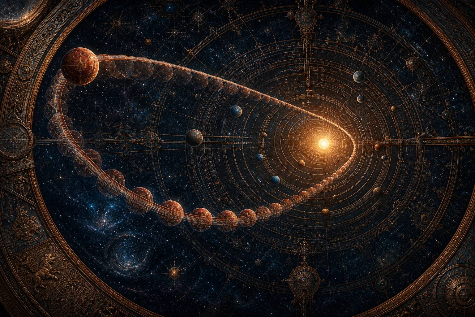 Órbita muito alongada de Nibiru forma um relógio cósmico ao redor do Sol e dos planetas internos.