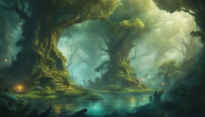 The ancient forest of Atlantis