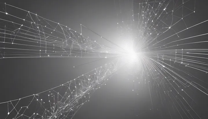 the first dimension as a brilliant string of light